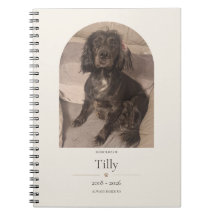 Personalized Pet Memorial Notebook | Dog & Cat