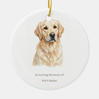 Personalized Pet Memorial Ornament with Editable N