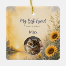 Personalized Pet Memorial Ornament with Photo
