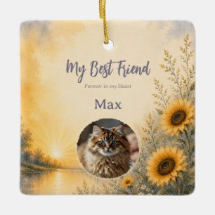 Personalized Pet Memorial Ornament with Photo