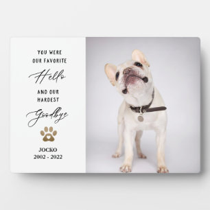 Personalized Pet Memorial Pet Loss Photo Collage Plaque