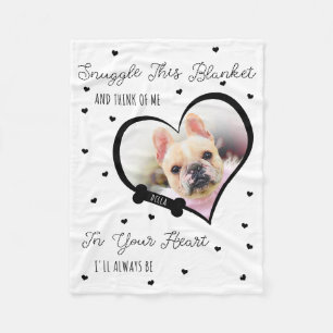Personalized Pet Memorial Pet Loss Photo Gift Fleece Blanket