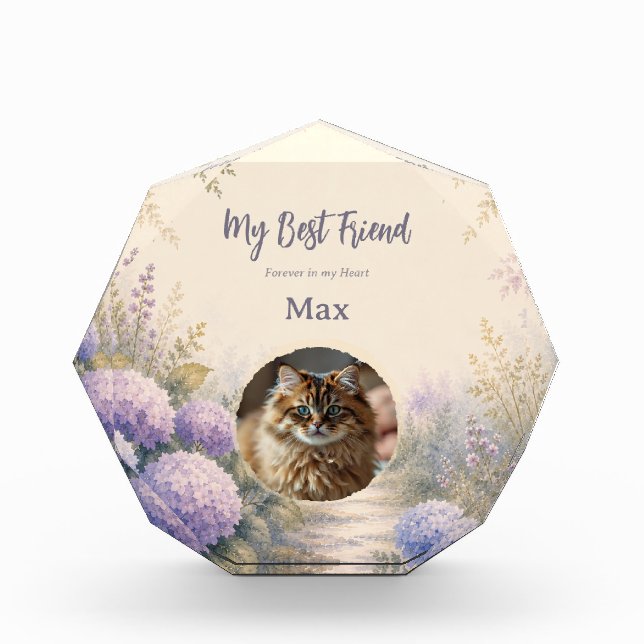 Personalized Pet Memorial Photo Block (Front)