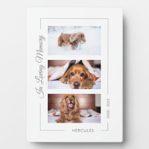 Personalized Pet Memorial Photo Collage Plaque