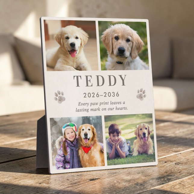 Personalized Pet Memorial Photo Collage Plaque (Personalized Pet Memorial Photo Collage Plaque)
