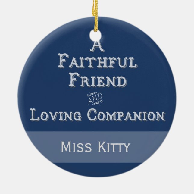 Personalized Pet Memorial Photo Ornament (Back)
