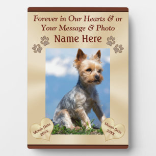 Personalized Pet Memorial Plaques with PHOTO