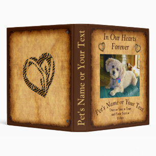 Personalized Pet Memory Photo Albums, Binder