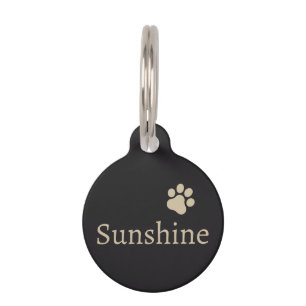 Personalized Pet Name & Address (sand) Tag