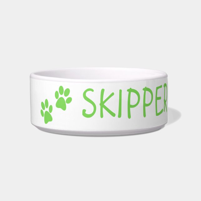 Personalized Pet Name Ceramic Bowl: Perfect Gift! Bowl (Front)