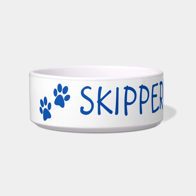 Personalized Pet Name Ceramic Bowl: Perfect Gift! Bowl (Front)