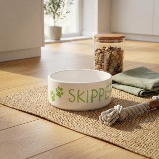 Personalized Pet Name Ceramic Bowl: Perfect Gift! Bowl