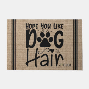 Personalized Pet NAME Hope You Like Dog Hair Doormat