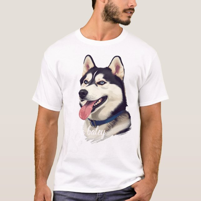 Personalized Pet Name T-Shirt for Pet Lovers (Front)