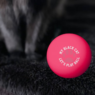 Personalized Pet Paw Print Let's Play Ping Pong Ball