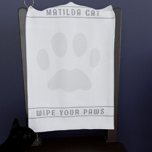 Personalized Pet Paw Wipe Your Balls Golf Towel