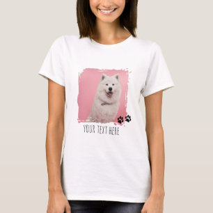 Personalized Pet Paws Photo Cup Custom Picture T-Shirt