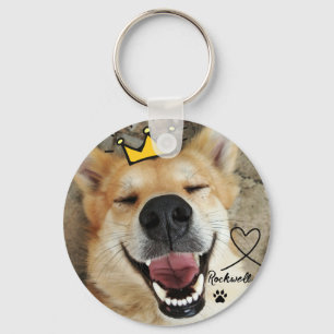 Personalized Pet Photo And Name Dog  Keychain