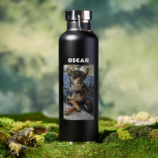 Personalized Pet Photo and Name    Water Bottle (Outdoor)