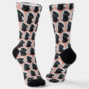 Personalized Pet Photo Christmas Pattern Socks