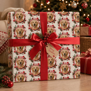 Personalized Pet Photo Christmas Wrapping Paper