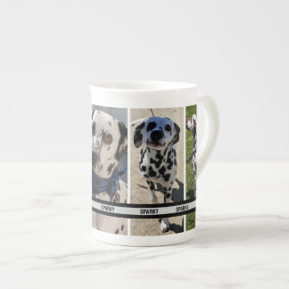 Personalized Pet Photo Collage Mobile Phone Vertic Bone China Mug