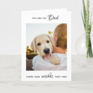  Personalized Pet Photo Dog Dad Father's Day  Holiday Card