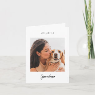 Personalized Pet Photo Dog Grandma Mother's Day Card