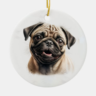 Personalized Pet Photo Dog Lover Keepsake  Ceramic Ornament