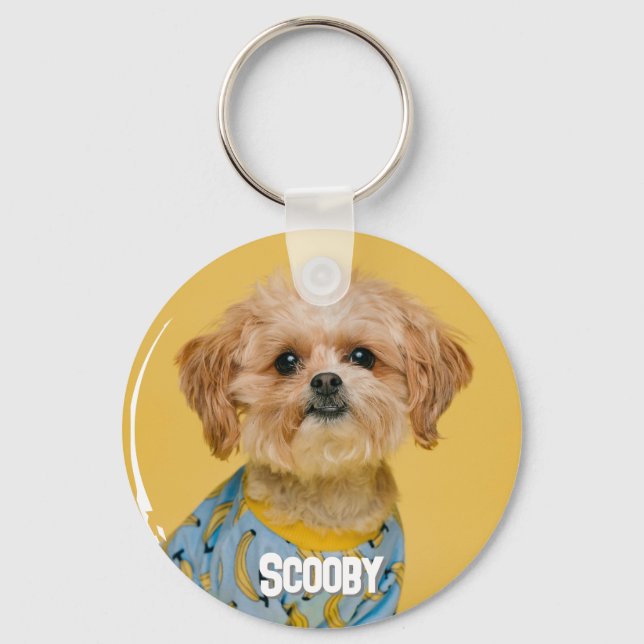 Personalized Pet Photo Dog Lover Keepsake Keychain (Front)