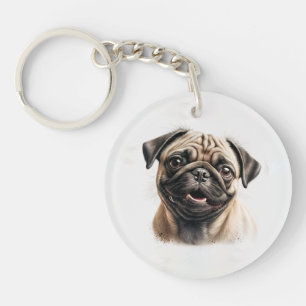 Personalized Pet Photo Dog Lover Keepsake  Keychain