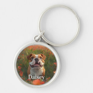 Personalized Pet Photo Dog Lover Keepsake Keychain