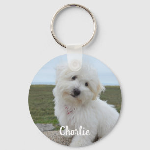Personalized Pet Photo Dog Lover Keepsake Keychain