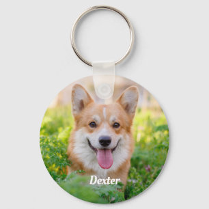 Personalized Pet Photo Dog Lover Keepsake Keychain