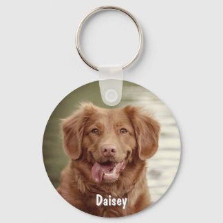 Personalized Pet Photo Dog Lover Keepsake Keychain