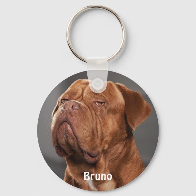 Personalized Pet Photo Dog Lover Keepsake Keychain (Front)
