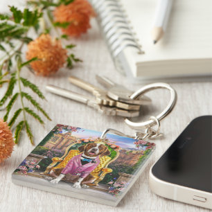 Personalized Pet Photo Dog Lover Keepsake Keychain