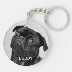 Personalized Pet Photo Dog Lover Keepsake Keychain