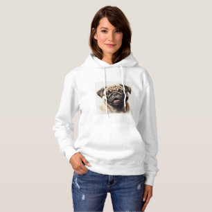 Personalized Pet Photo Dog Lover Keepsake Pug dog Hoodie