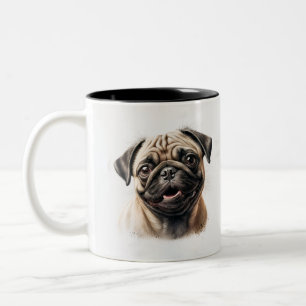 Personalized Pet Photo Dog Lover Keepsake  Two-Tone Coffee Mug