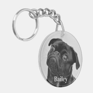 Personalized Pet Photo Dog Lover Keychain
