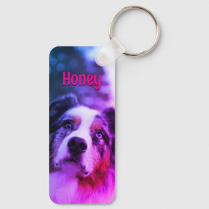 Personalized Pet Photo Dog Lover Name Jelly Gummy Keychain