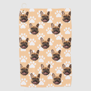 Personalized Pet Photo Face Gift For Golfer Custom Golf Towel