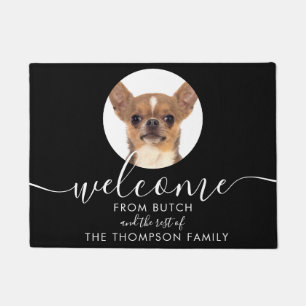 Personalized Pet Photo Family Name Doormat