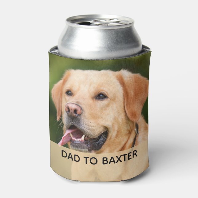 Personalized Pet Photo Father's Day Can Cooler (Can Front)