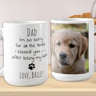 Personalized Pet Photo Funny Dog Dad Coffee Mug