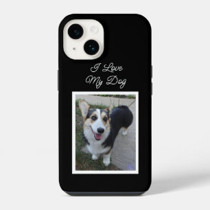 Personalized Pet Photo I Love my Dog iPhone 14 Case