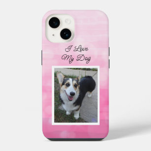 Personalized Pet Photo I Love my Dog iPhone 14 Case
