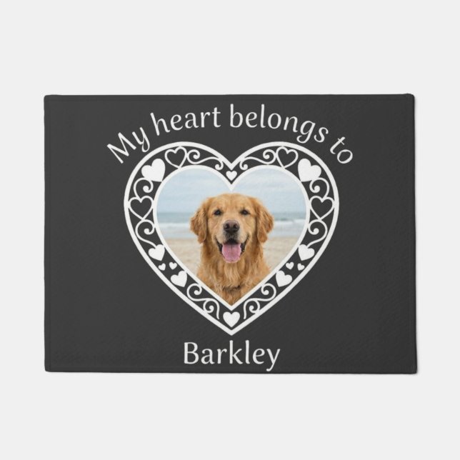 Personalized Pet Photo Keepsake Dog Lover  Doormat (Front)