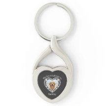 Personalized Pet Photo Keepsake Dog Lover Keychain